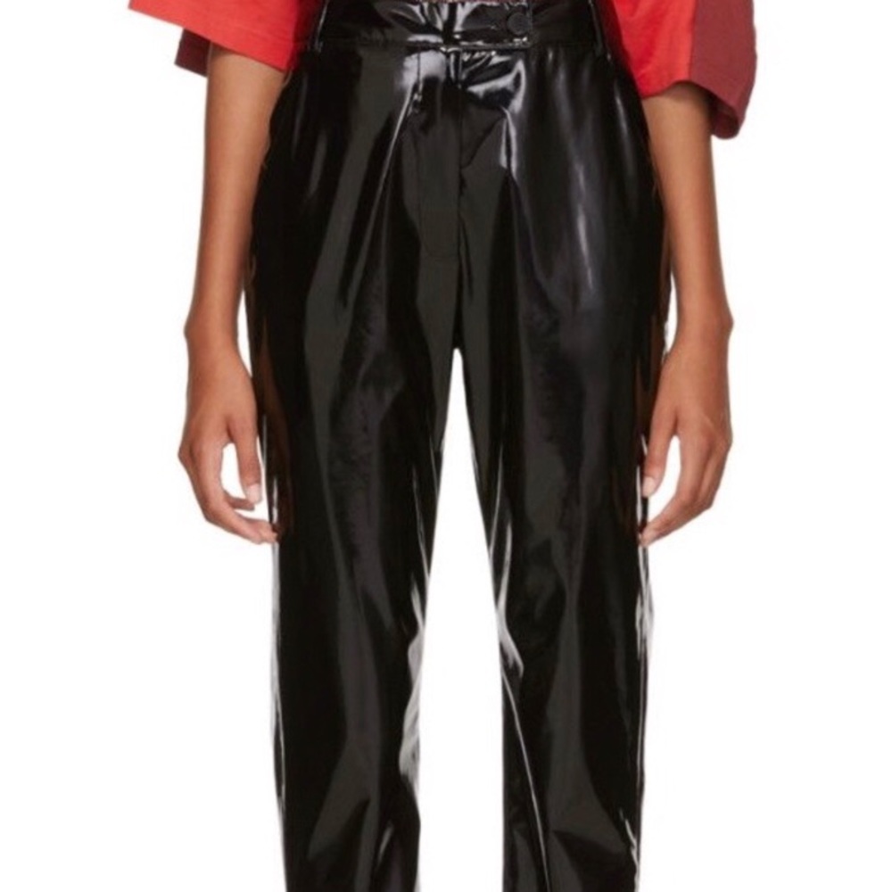 MSGM faux patent joggers